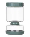 Genicook Dual-part Flip-over Hand Blown Pickle Jar