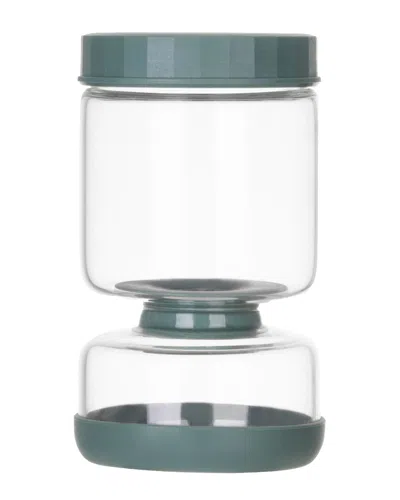 Genicook Dual-part Flip-over Hand Blown Pickle Jar