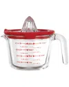 Genicook Glass Measuring Cup With Glass Citrus Juicer Lid