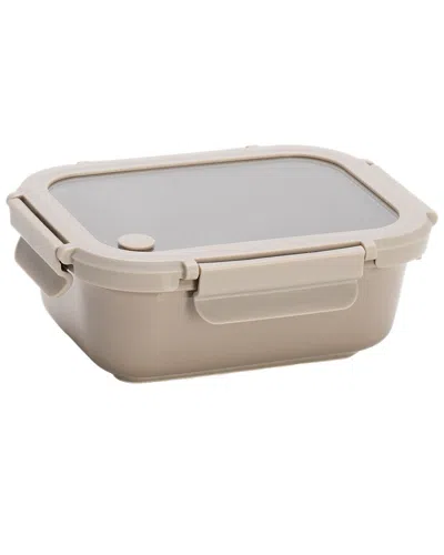 Genicook Small Grey Stoneware Container In Neutral