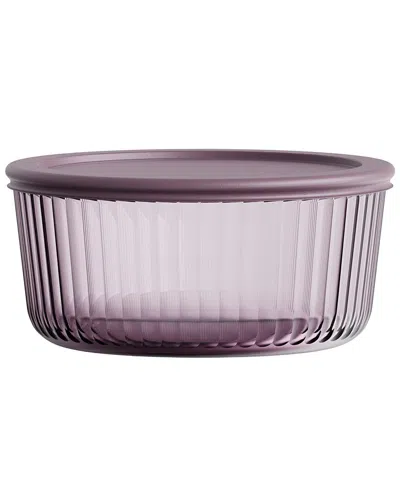 Genicook Stria Plum 3pc Round Container Set In Purple