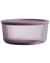 Genicook Stria Plum 3pc Round Container Set In Purple