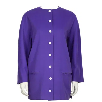 Pre-owned Genny 1980's  Purple Wool Jacket