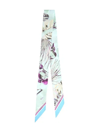 Genny Abstract-pattern Scarf In 蓝色
