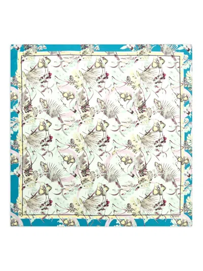 Genny Abstract-pattern Scarf In 蓝色