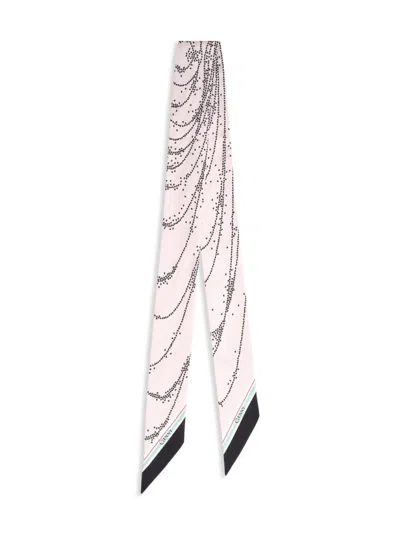 Genny Abstract-pattern Scarf In Pink