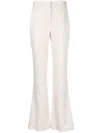Genny Tailored High-waisted Pants In White