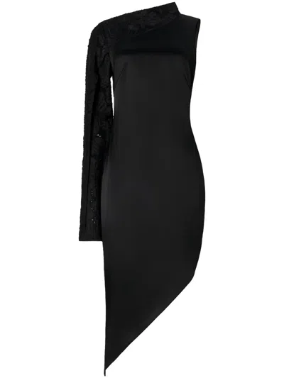 GENNY ASYMMETRIC MIDI DRESS