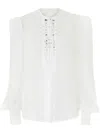 Genny Bead-embellished Blouse In White
