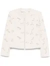 Genny Shortened Silhouette Laser-cut Accents In Neutral