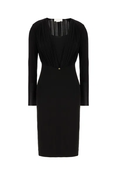 GENNY BLACK STRETCH VISCOSE DRESS