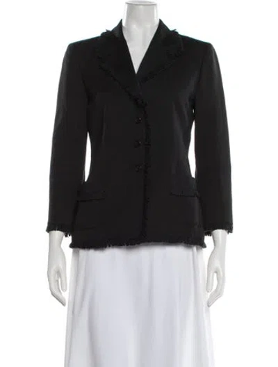 Pre-owned Genny Blazer In Black