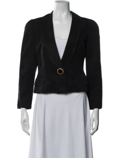 Pre-owned Genny Blazer In Black