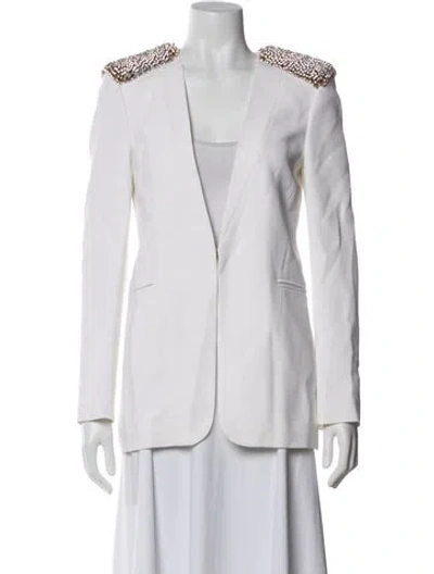 Pre-owned Genny Blazer In White