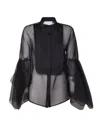Genny Sheer Blouse In Black
