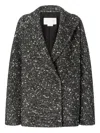 Genny Bouclé Jacket In Gray