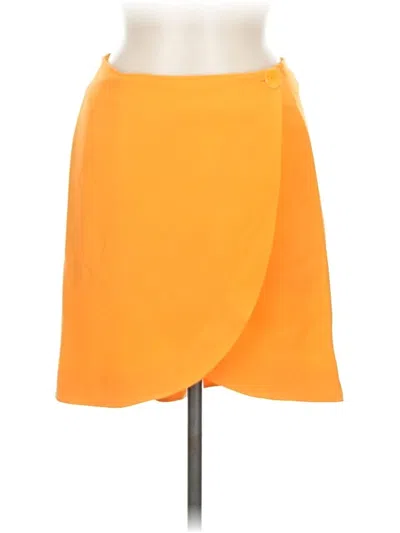 Pre-owned Genny Casual Skirt In Orange