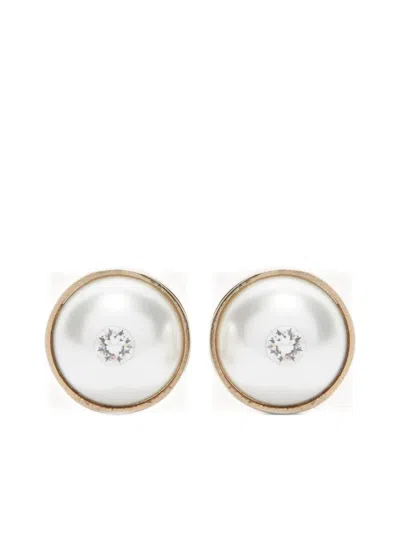 Genny Circular-design Earrings In Gold