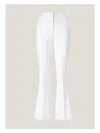 Genny Iconic High-waist Flared Trousers In White