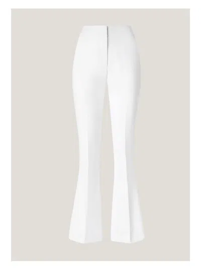 Genny Iconic High-waist Flared Trousers In White