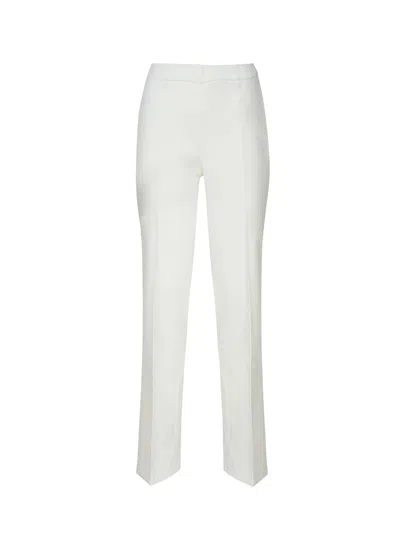 Genny Cotton Trousers With Strap In Beige