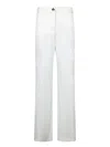Genny Cream Cady Techno Pants In White