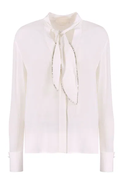 GENNY GENNY CRÊPE DE CHINE SHIRT