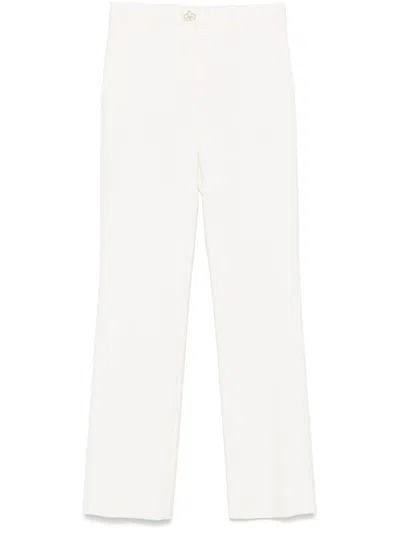 Genny Crepe Trousers In White