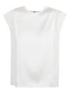 Genny Cropped Sleeveless Top In Cream