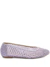Genny Crystal-embellished Ballet Flats