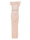Genny Crystal-embellished Maxi Dress In Neutrals