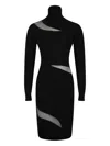 Genny Crystal-embellished Midi Dress In Black