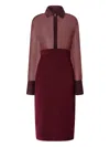 Genny Crystal-embellishment Midi Dress In Red