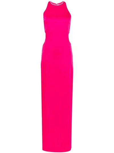 Genny Cut-out Detail Long Dress In Pink