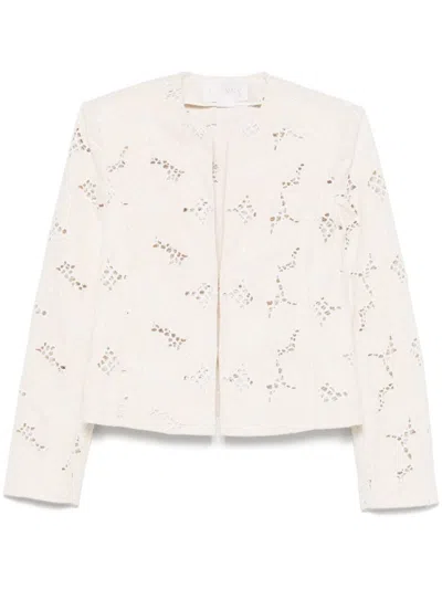 GENNY CUT-OUT DETAILING COTTON BLAZER