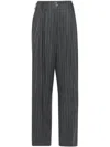Genny Pinstripe Trousers In Grey