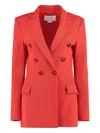 Genny Wool Blazer With Double-breasted Button Detailing