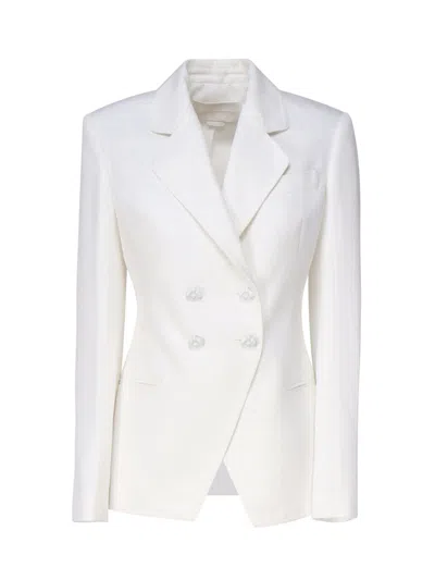 Genny Double-breasted Jacket In White