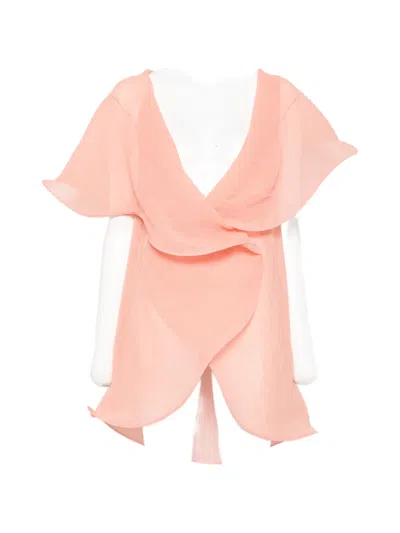 Genny Draped-design Top In Pink