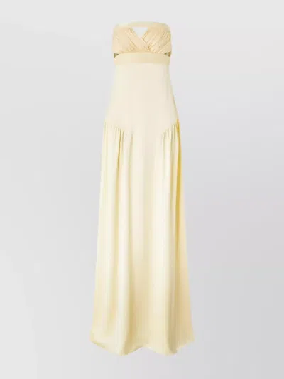 Genny Draped Waist Strapless Dress
