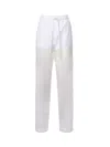 Genny Floral-lace Drawstring Trousers In White