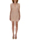 Genny Women's Dress With Brooch