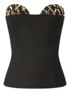 Genny Embellished Strapless Top In Black