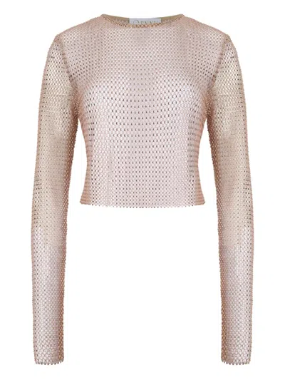 Genny Embellished Top In Animal Print