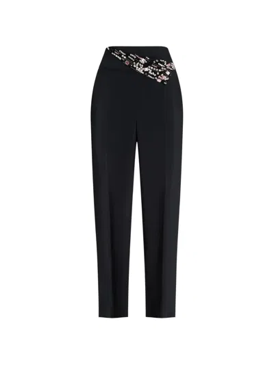 Genny Embellished Trousers In Black