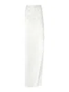 Genny Satin Skirt With Orchid Embroidery