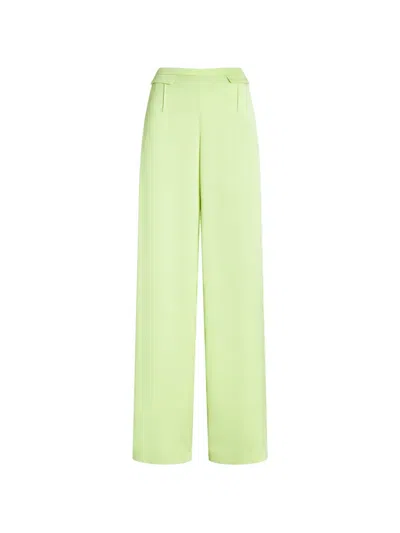 Genny Flap-pocket Trousers In Green