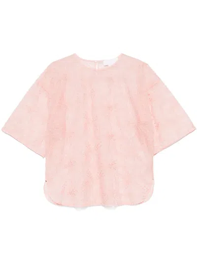 GENNY FLORAL-EMBROIDERED T-SHIRT