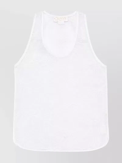 GENNY FLORAL PATTERN SILK TANK TOP