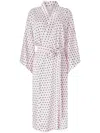 Genny Floral-print Night Robe In Pink